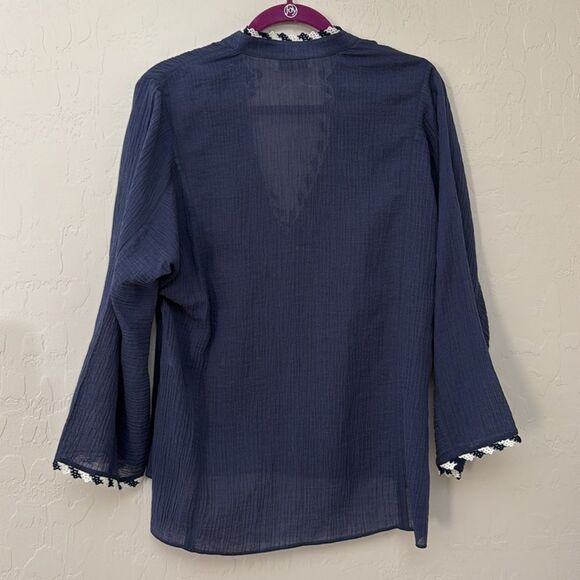 Tory Burch Boho Beach Gauze Shirt - Picture 5 of 5